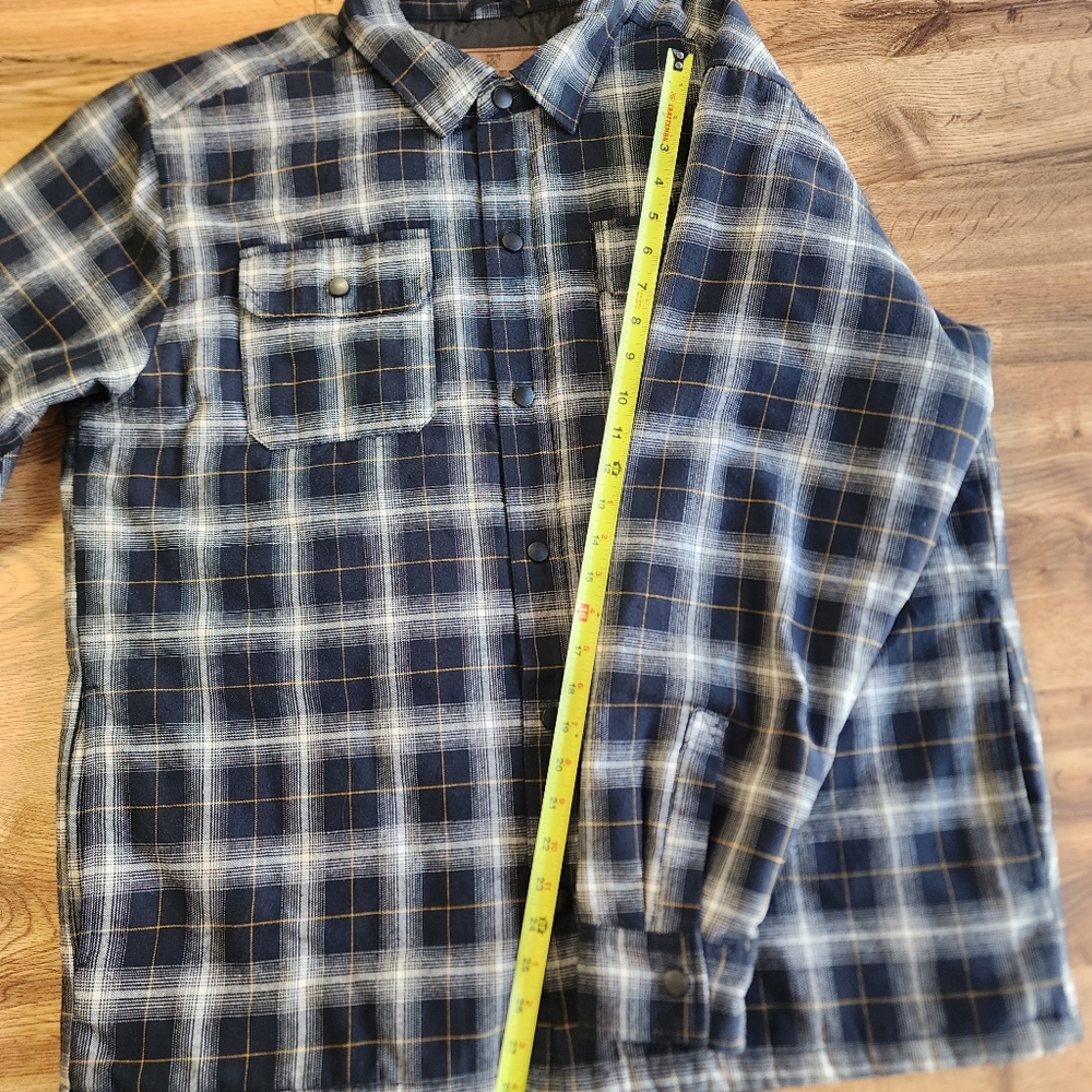 Rugged Elements Utility Jacket Men Size XL Plaid Camping Cotton Blend - Picture 7 of 16